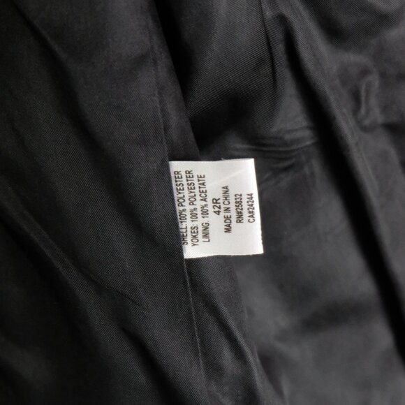 Circle S Blazer Mens 42R Gray Black Western Two Button Vented - Picture 13 of 14